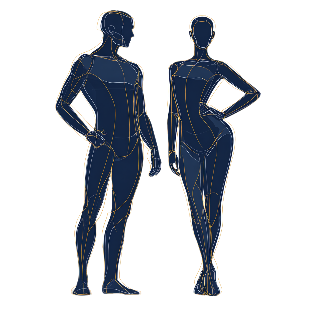 Body silhouette diagram